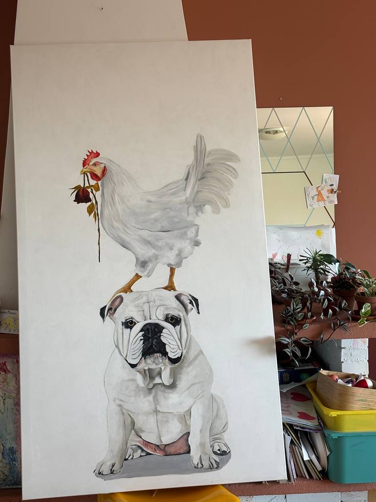 Original Conceptual Animal Painting by Antonio Labruna