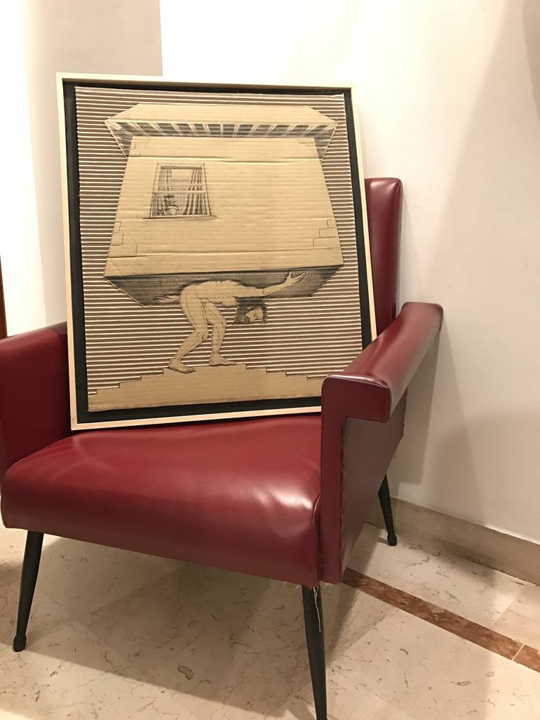 Original Art Deco Performing Arts Drawing by ANTONIO LABRUNA