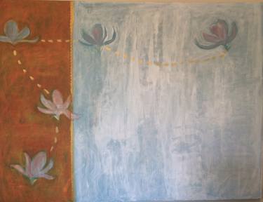 Original Abstract Floral Paintings by Elizabeth S Larose