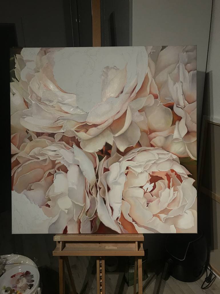 Original Realism Floral Painting by Natalia Lugovskaya