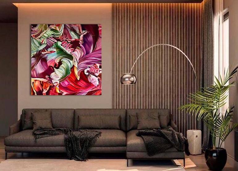 Original Expressionism Floral Painting by Natalia Lugovskaya