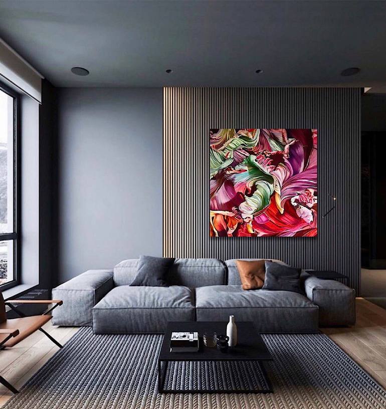 Original Expressionism Floral Painting by Natalia Lugovskaya