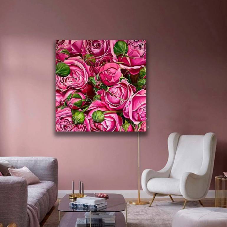 Original Floral Painting by Natalia Lugovskaya