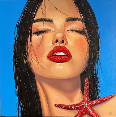 Original Expressionism Women Painting by Natalia Lugovska
