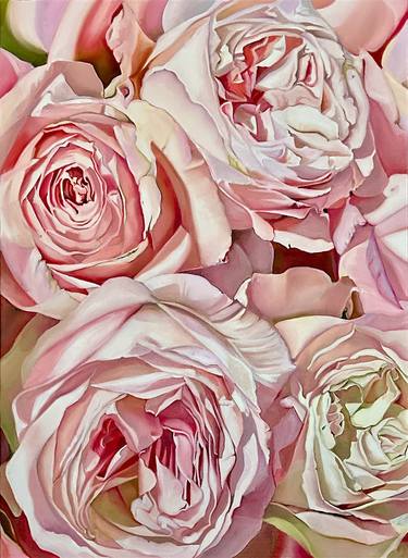 Original Abstract Expressionism Botanic Painting by Natalia Lugovska