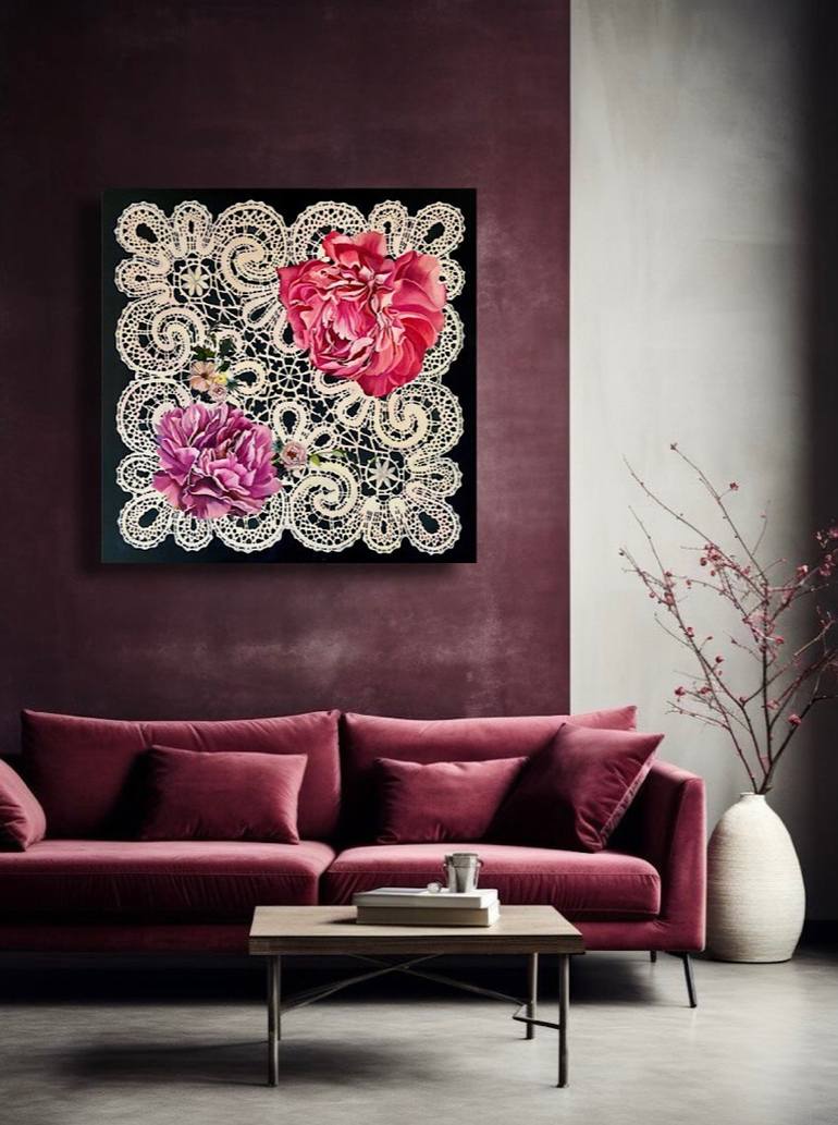 Original Contemporary Floral Painting by Natalia Lugovska