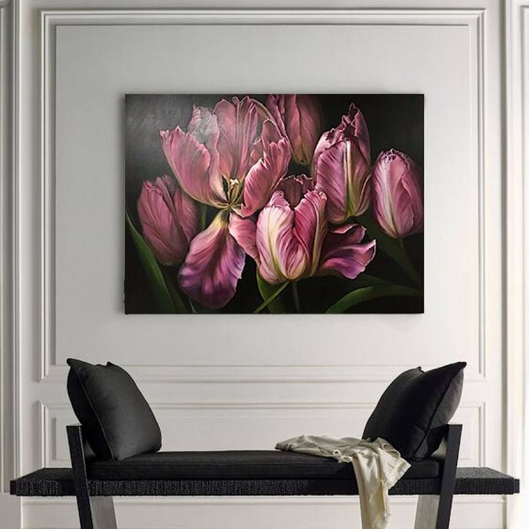 Original Floral Painting by Natalia Lugovskaya