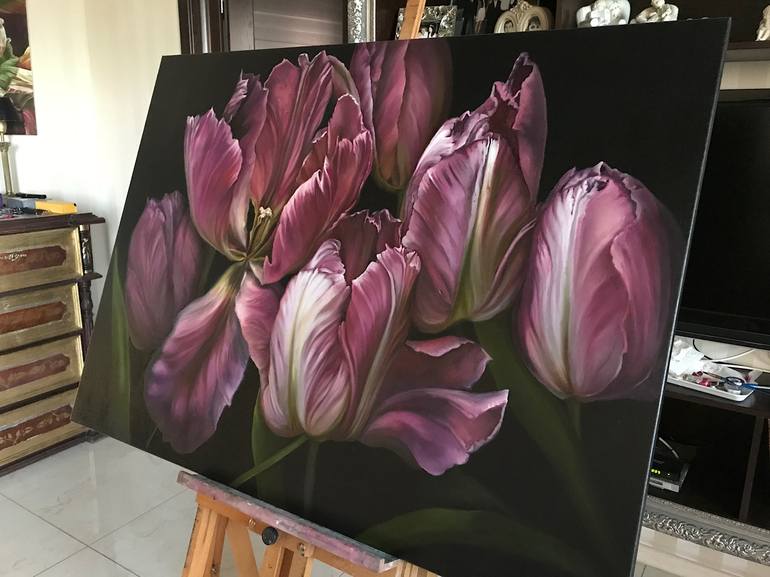 Original Floral Painting by Natalia Lugovskaya