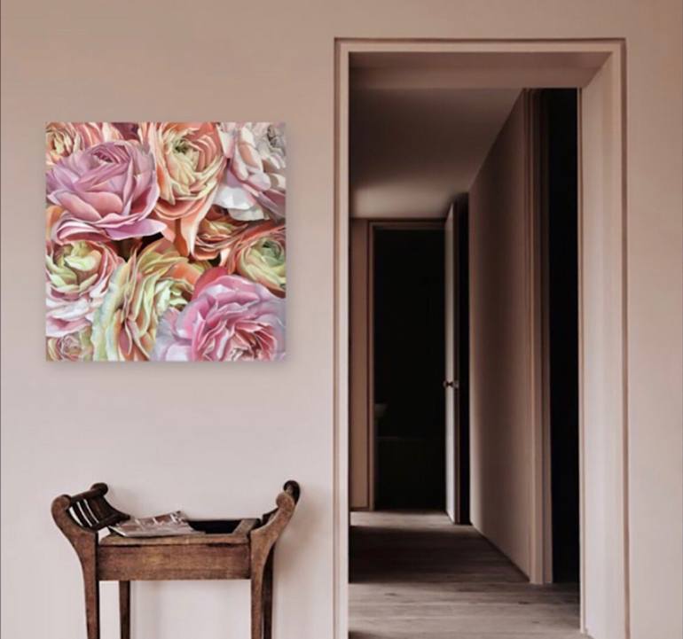 Original Photorealism Floral Painting by Natalia Lugovska