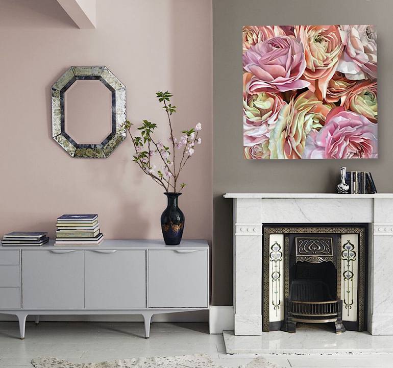 Original Photorealism Floral Painting by Natalia Lugovska