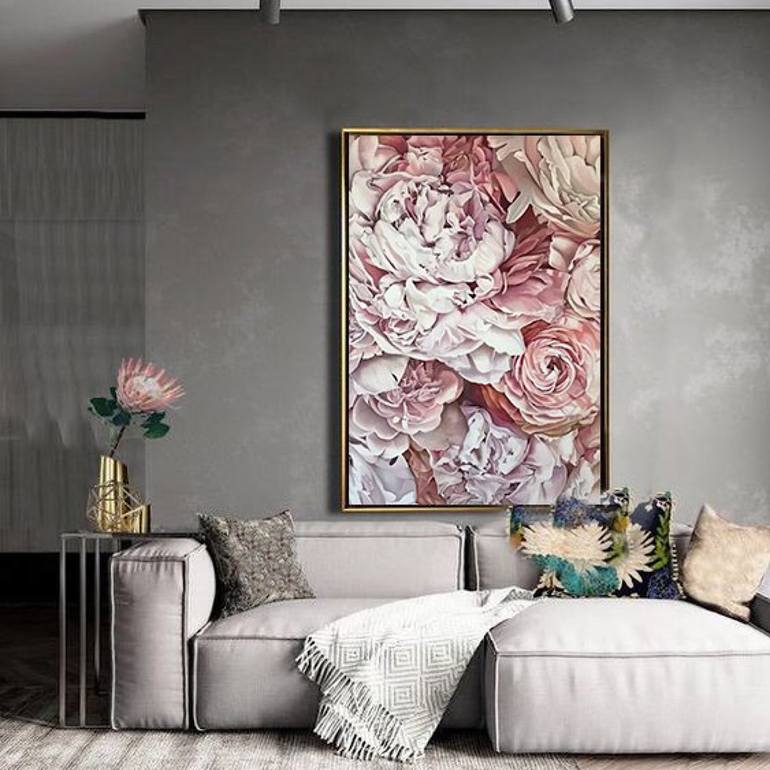 Original Photorealism Floral Painting by Natalia Lugovska