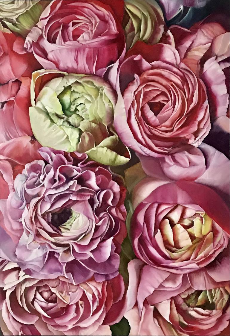 Original Floral Painting by Natalia Lugovskaya