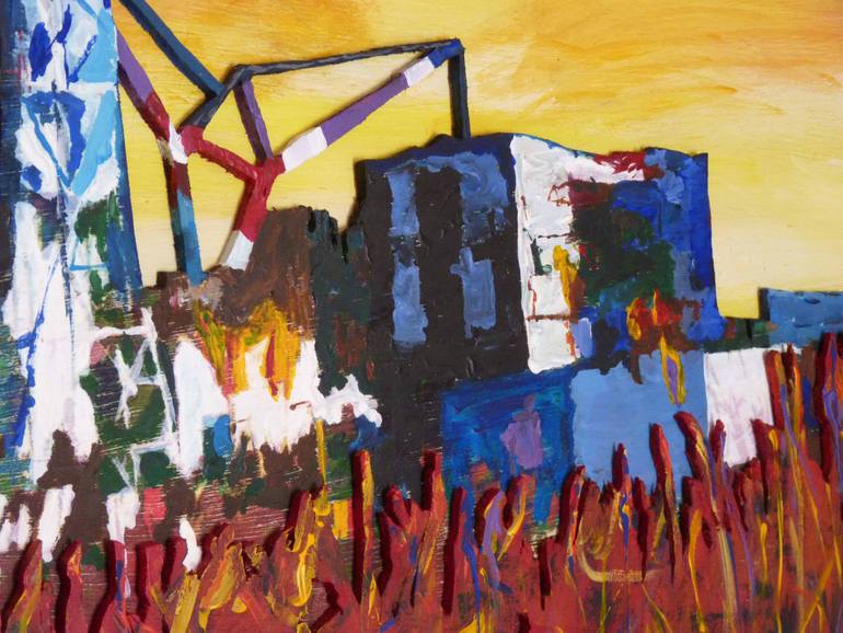 Original Abstract Expressionism Politics Painting by Jonathan Kelly