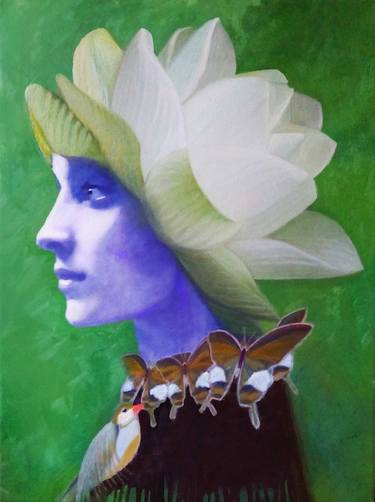 Original Art Deco Fantasy Paintings by Carmiña Velasco