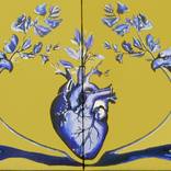 THE GUARDIANS (Healing a broken heart) Diptych by Carmiña Velasco