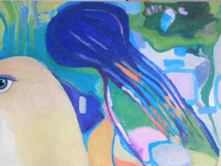 Original Abstract Expressionism Health & Beauty Painting by Carmiña Velasco