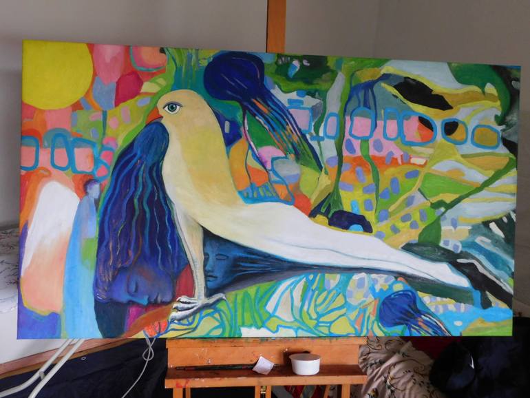 Original Abstract Expressionism Health & Beauty Painting by Carmiña Velasco