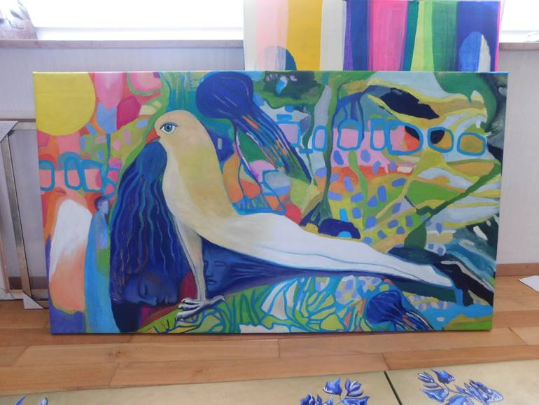 Original Abstract Expressionism Health & Beauty Painting by Carmiña Velasco