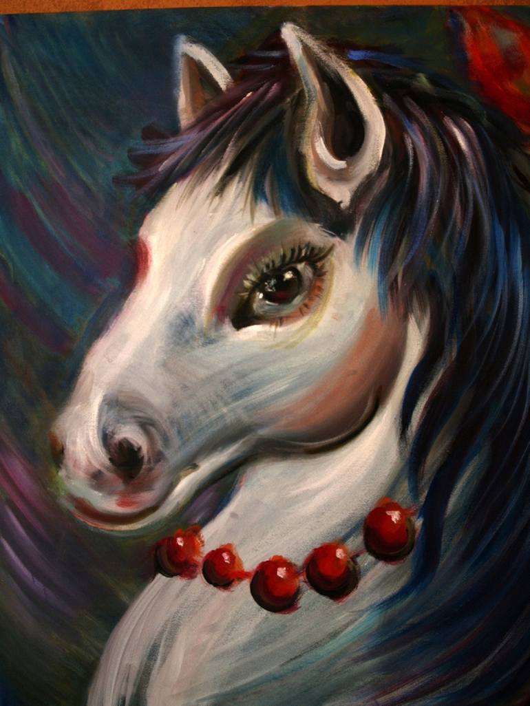 Original Horse Painting by Valentina Mihaylova