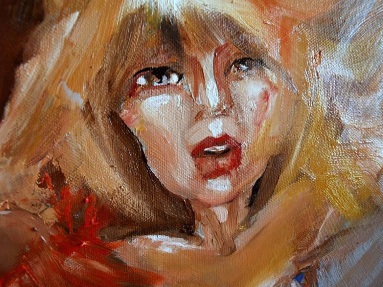 Original Abstract Expressionism People Painting by Valentina Mihaylova