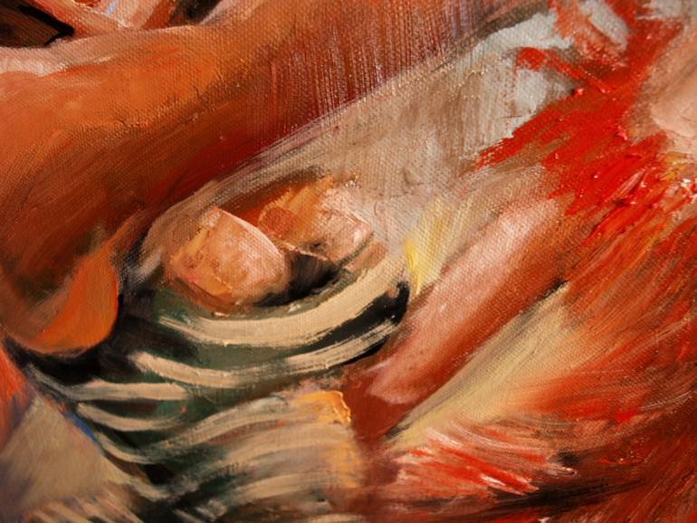 Original Abstract Expressionism People Painting by Valentina Mihaylova