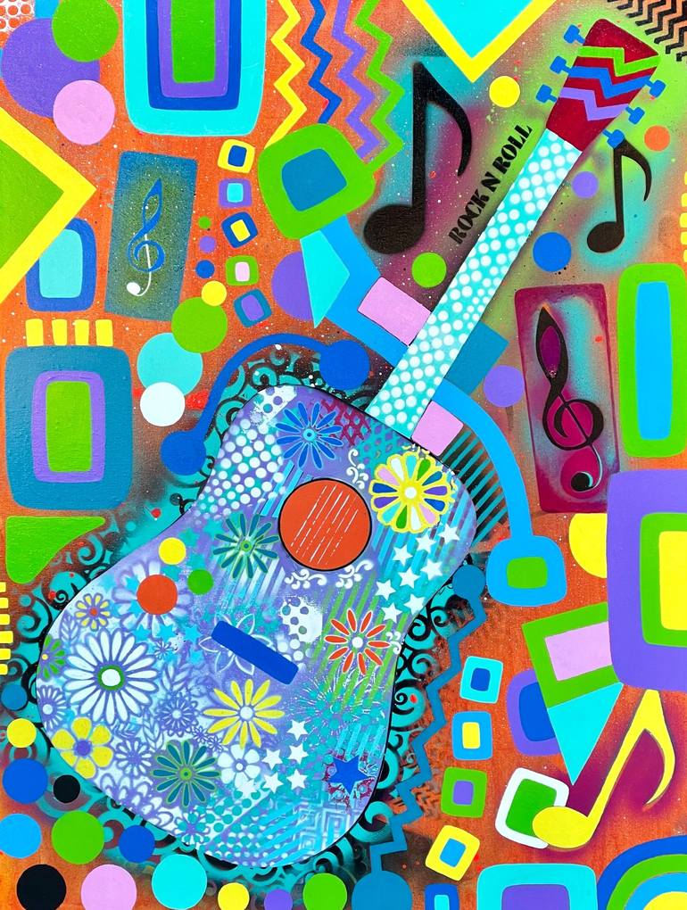 Print of Geometric Abstract Paintings by Rick Vanhook