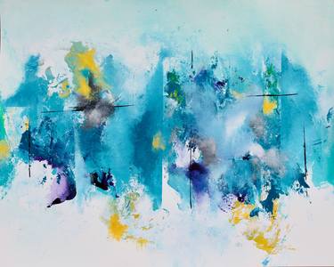 Original Abstract Expressionism Abstract Painting by Paulette Mckoy