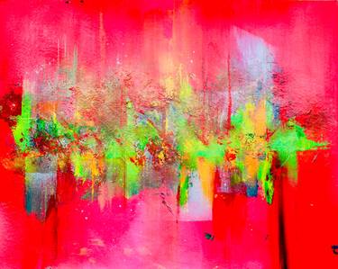 Original Abstract Expressionism Abstract Painting by Paulette Mckoy