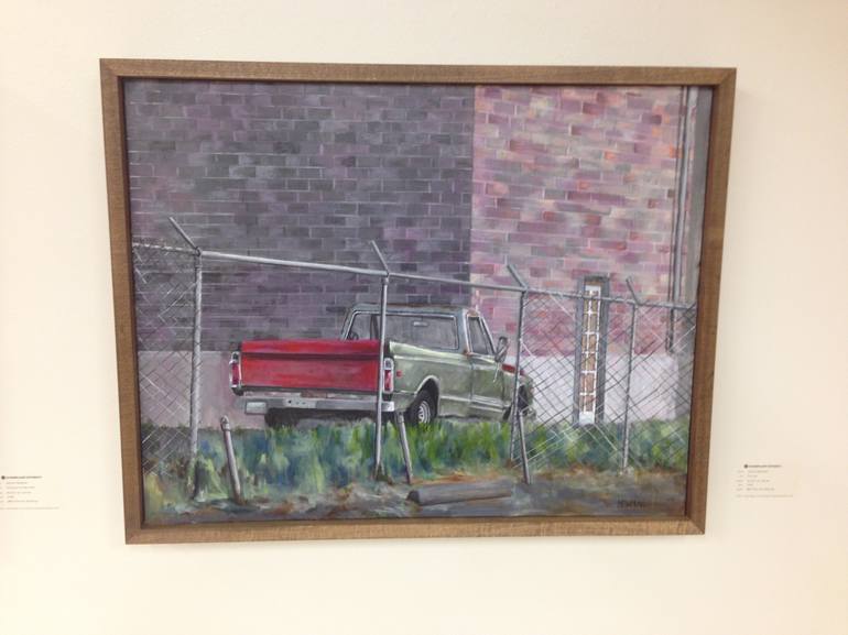 Original Fine Art Automobile Painting by Jessica Newman