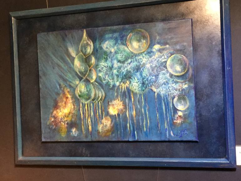 Original Contemporary Science/Technology Painting by Ma Burton