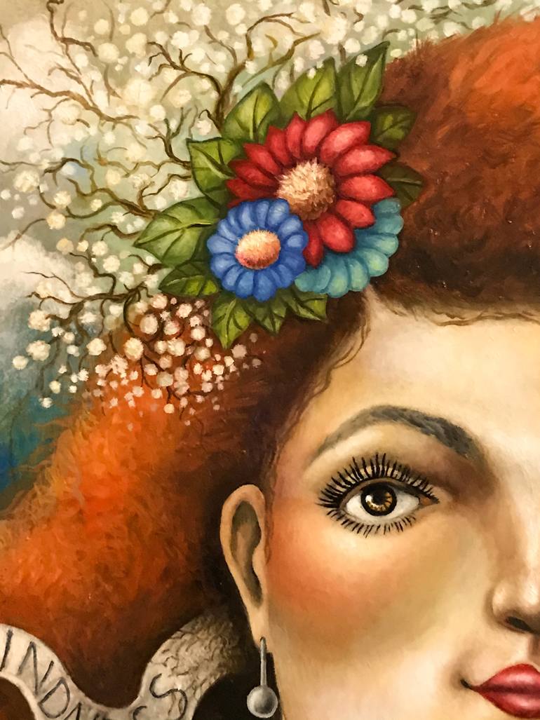 Original Surrealism People Painting by Jocelyn Bullock