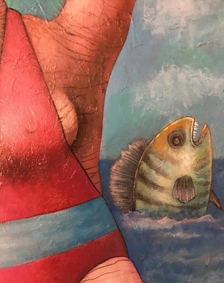 Original Figurative Seascape Painting by Jocelyn Bullock