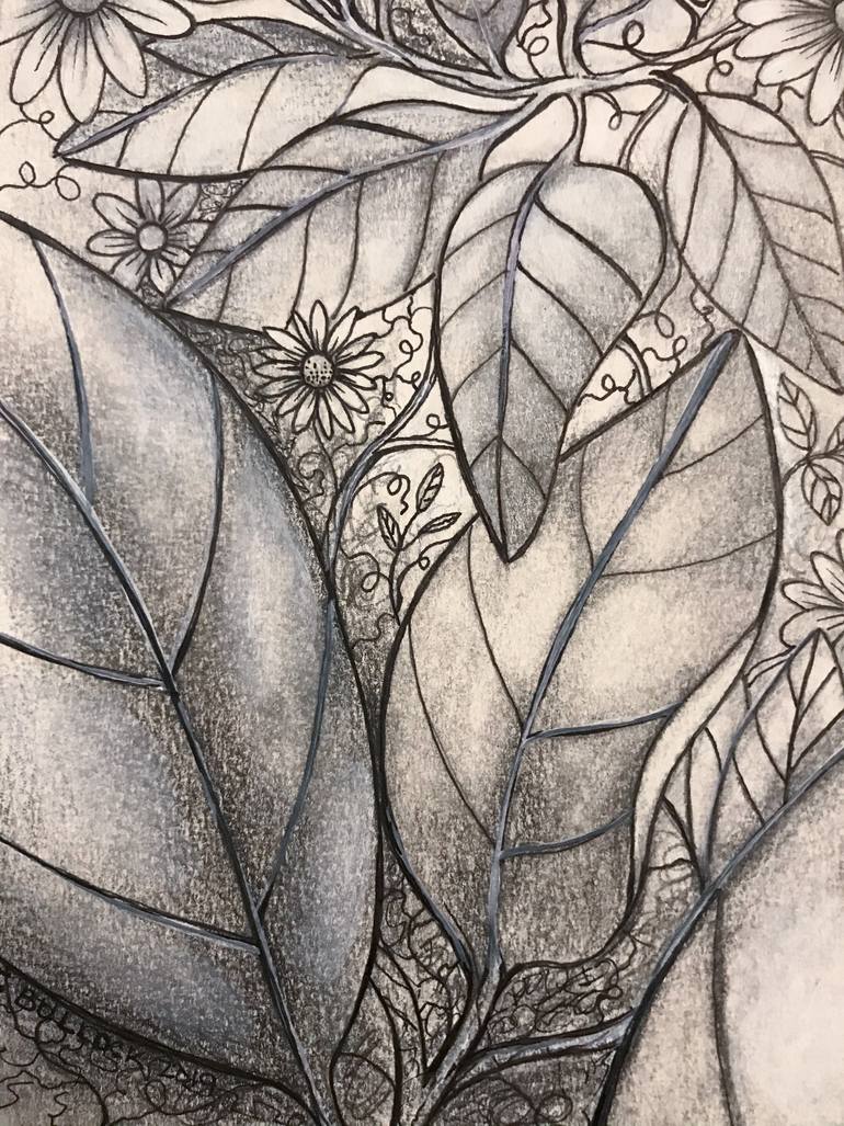 Original Illustration Nude Drawing by Jocelyn Bullock