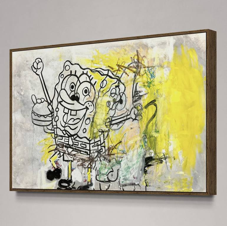 Original Pop Art Cartoon Painting by Jorge Algraves