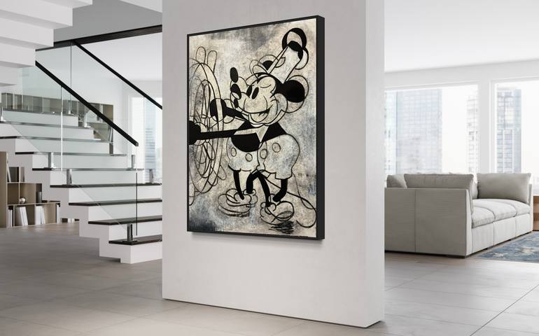 Original Modernism Cartoon Painting by Jorge Algraves