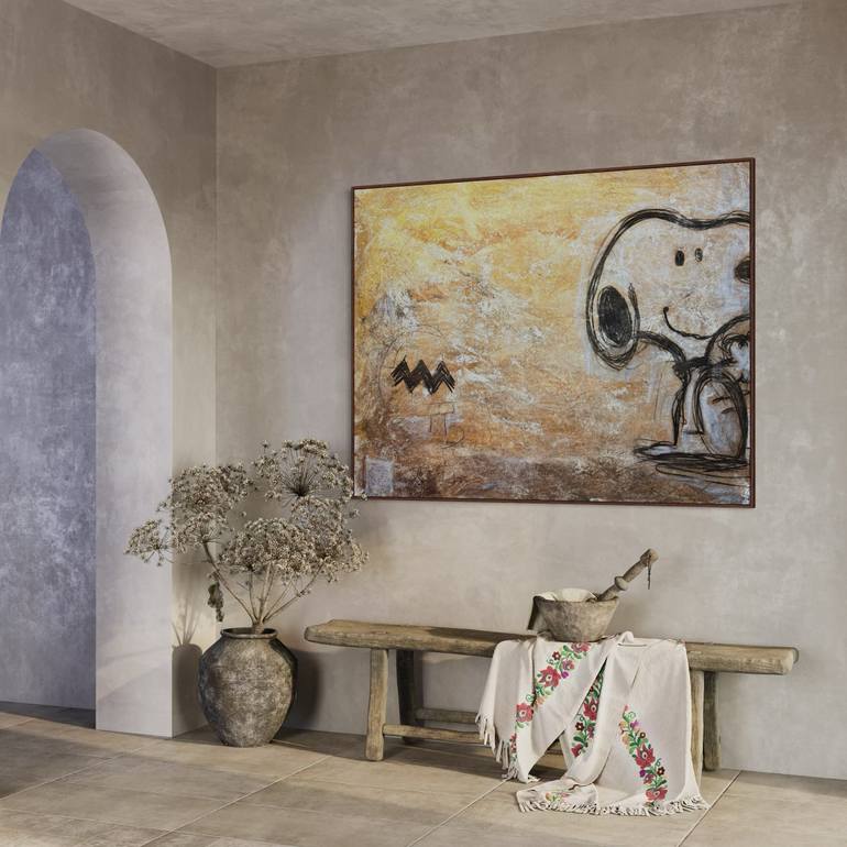 Original Abstract Cartoon Painting by Jorge Algraves