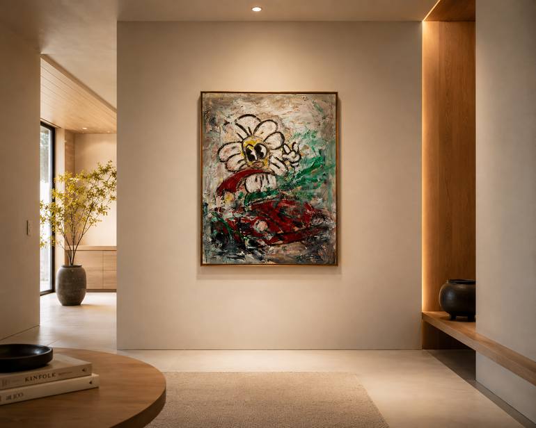 Original Abstract Expressionism Abstract Painting by Jorge Algraves