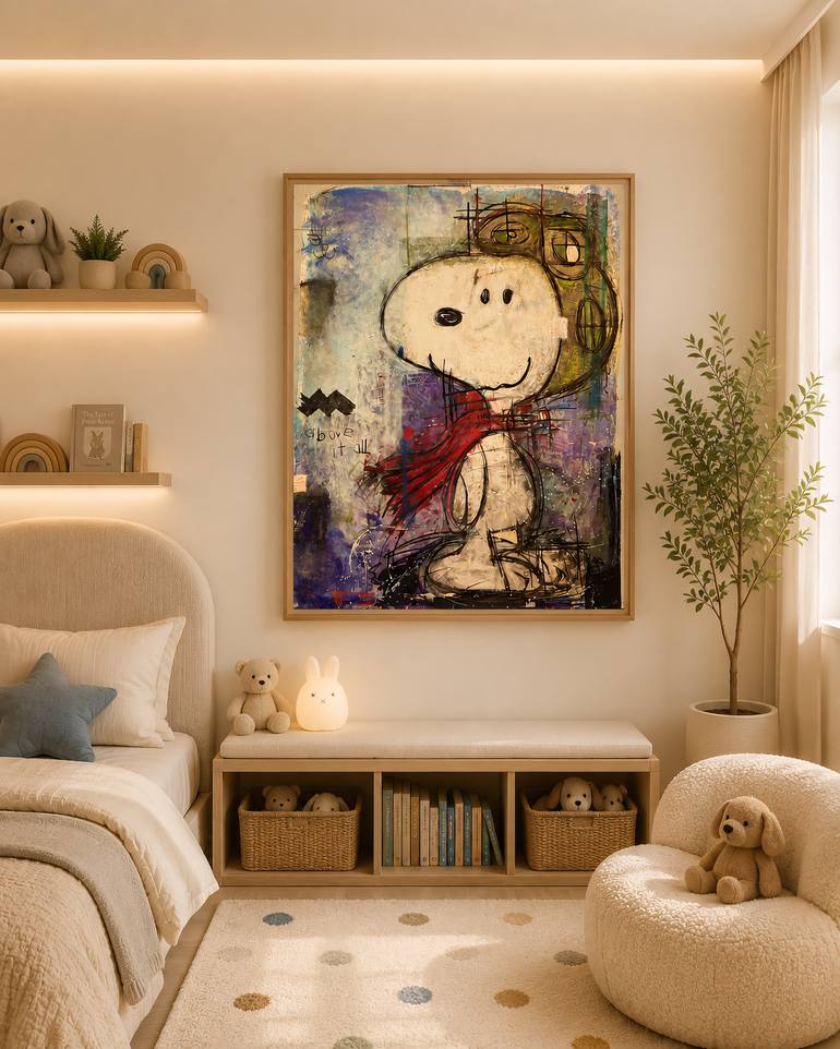 Original Illustration Dogs Painting by Jorge Algraves