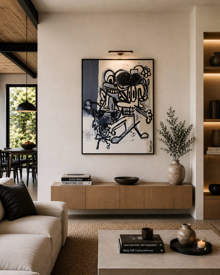 Original Abstract Expressionism Abstract Painting by Jorge Algraves