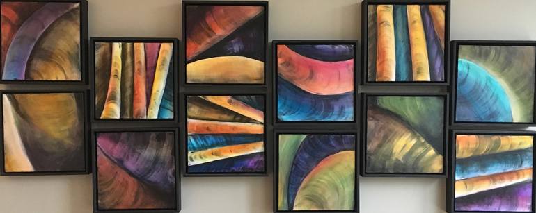 Original Modernism Abstract Painting by Cathy Hunt