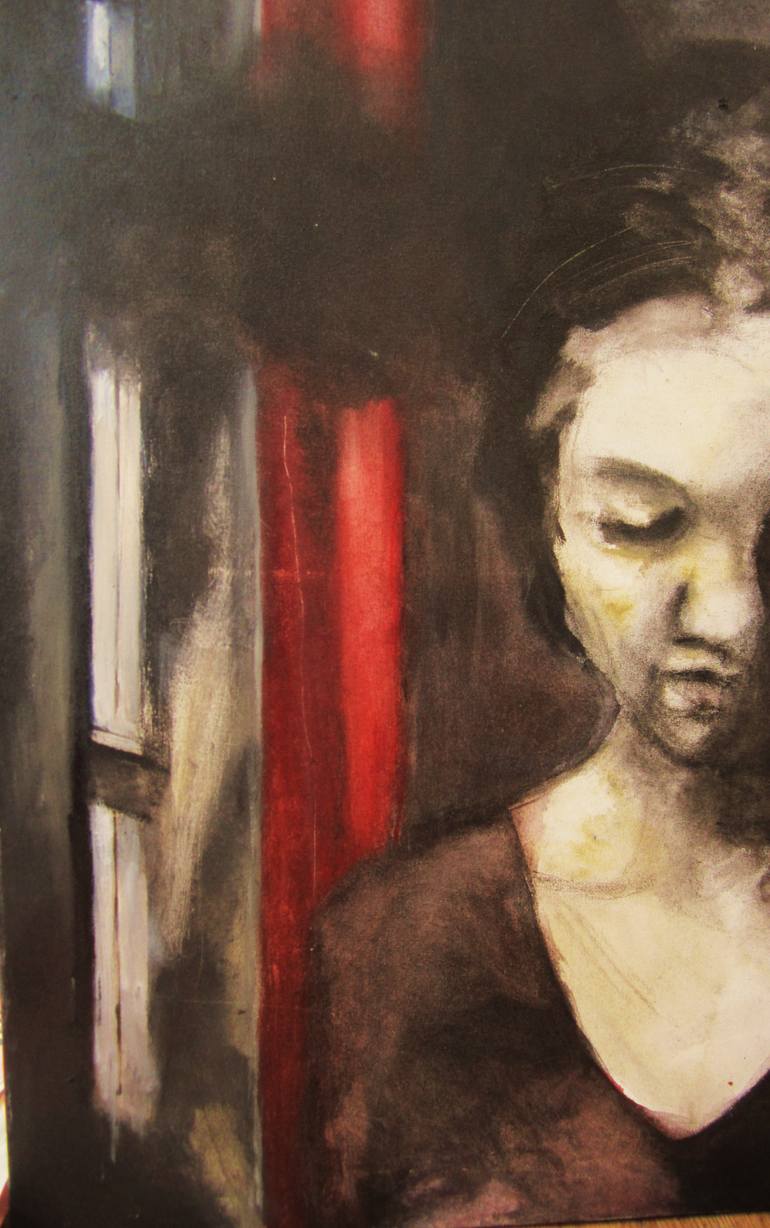 Original Expressionism Women Painting by Mo Rutten