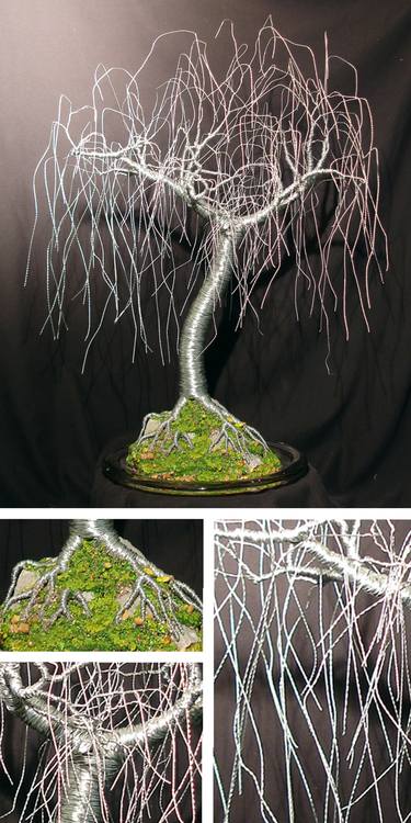 Gentle Willow Wire Tree Sculpture thumb