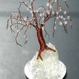 Beaded In Brass Base Wire Tree Sculpture Wire Type Sculpture By Sal Villano