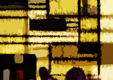 Original Abstract Expressionism Abstract Mixed Media by Mike Cressy