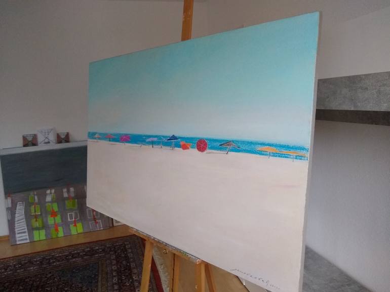 Original Conceptual Seascape Painting by Polina Zinoveeva