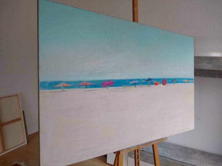 Original Conceptual Seascape Painting by Polina Zinoveeva