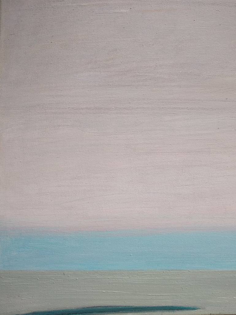 Original Minimalism Seascape Painting by Polina Zinoveeva