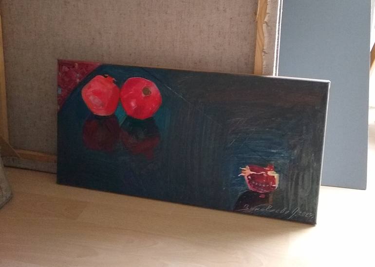 Original Minimalism Still Life Painting by Polina Zinoveeva