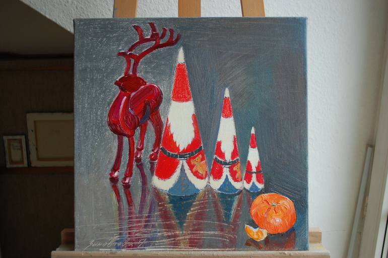 Original Conceptual Still Life Painting by Polina Zinoveeva