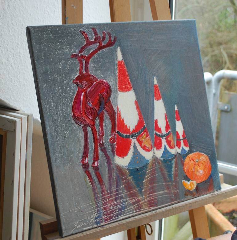 Original Conceptual Still Life Painting by Polina Zinoveeva